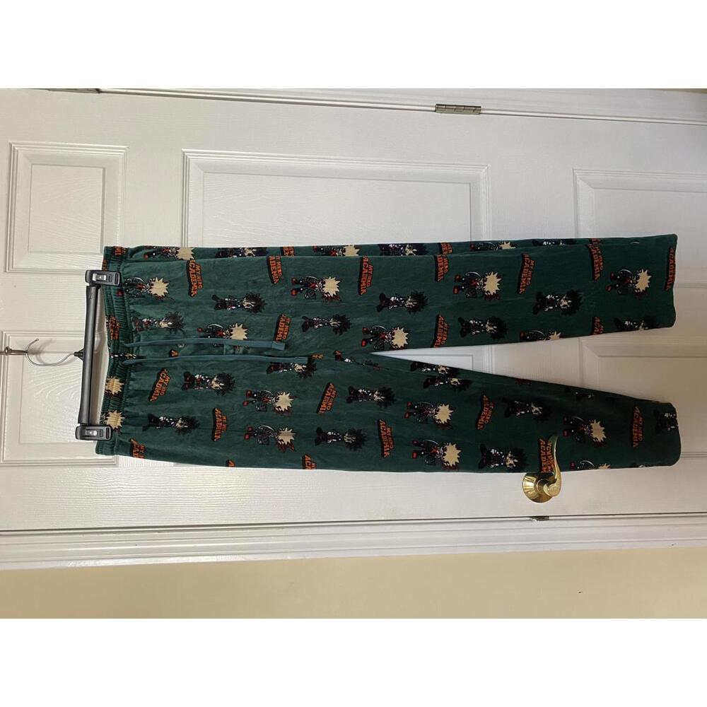 Funko Pajama Pants Medium Green with Character Print